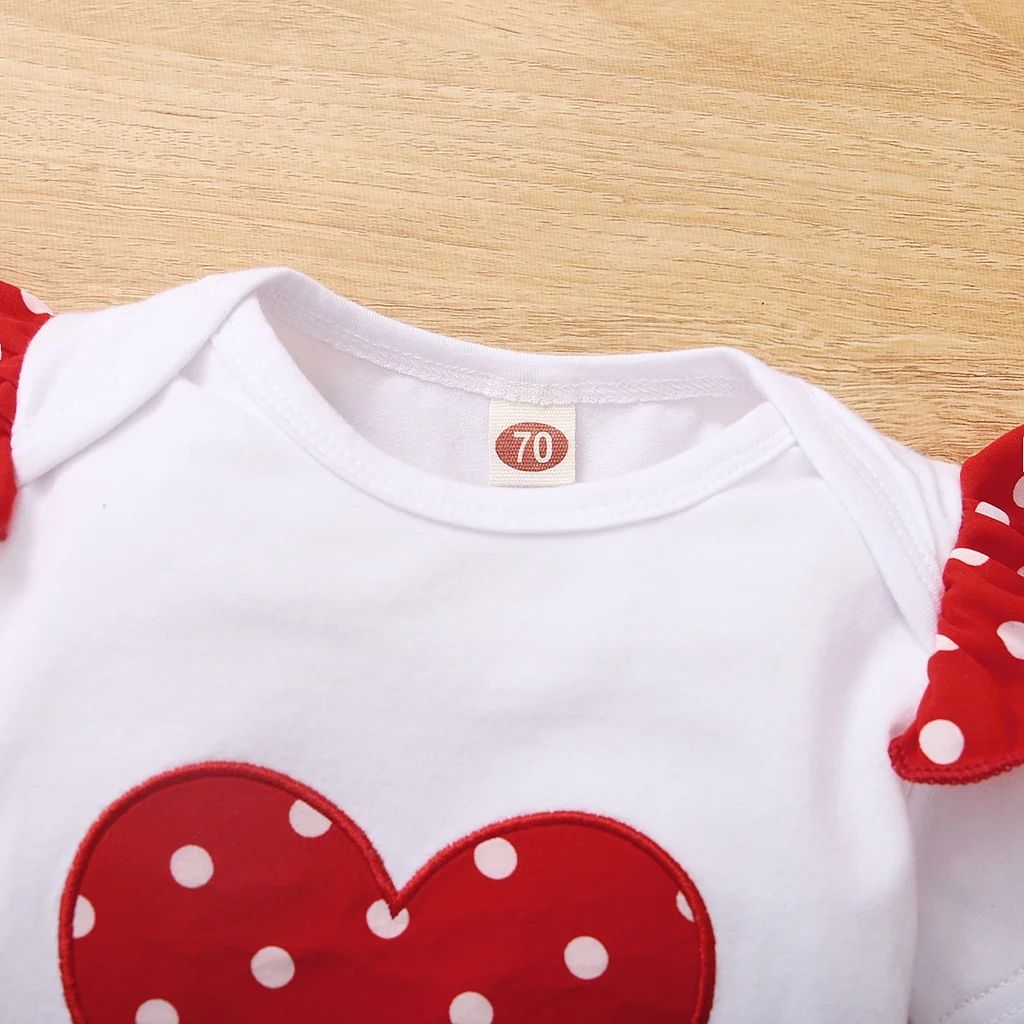 Lovely Girl - Red Polka Dot Bodysuit, Shorts & Headband